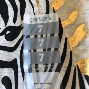 Long sleeve zebra shirt for girls.